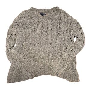 Women’s American Eagle Gray Cable Knit Sweater
